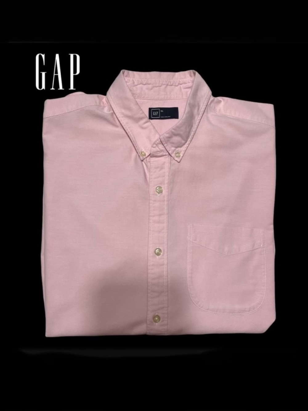 GAP (EUC) Men’s cotton short sleeve button down shirt, Size XL